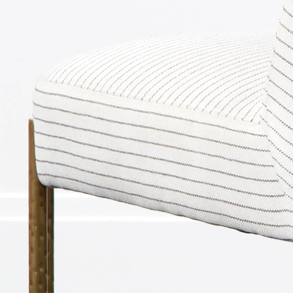 MELANGE DINING CHAIR - BURNISHED BRASS w/ LONDON METAL image number 6